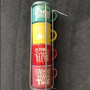 Espresso cup set of 4 with rack